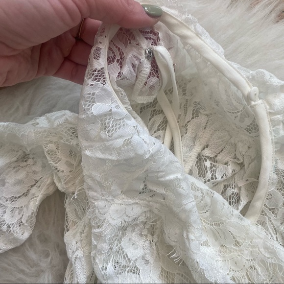 Urban Outfitters Kimchi Blue White Lace Babydoll Dress - Picture 4 of 7